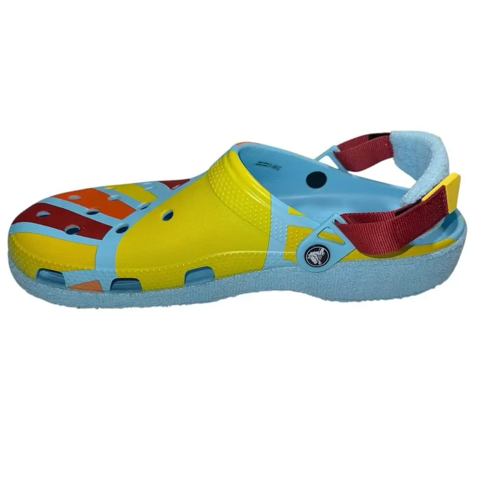 Crocs Zen Garden Sensory classic slip adjustable Terry Cloth Clog SZ/Men 12 -W14